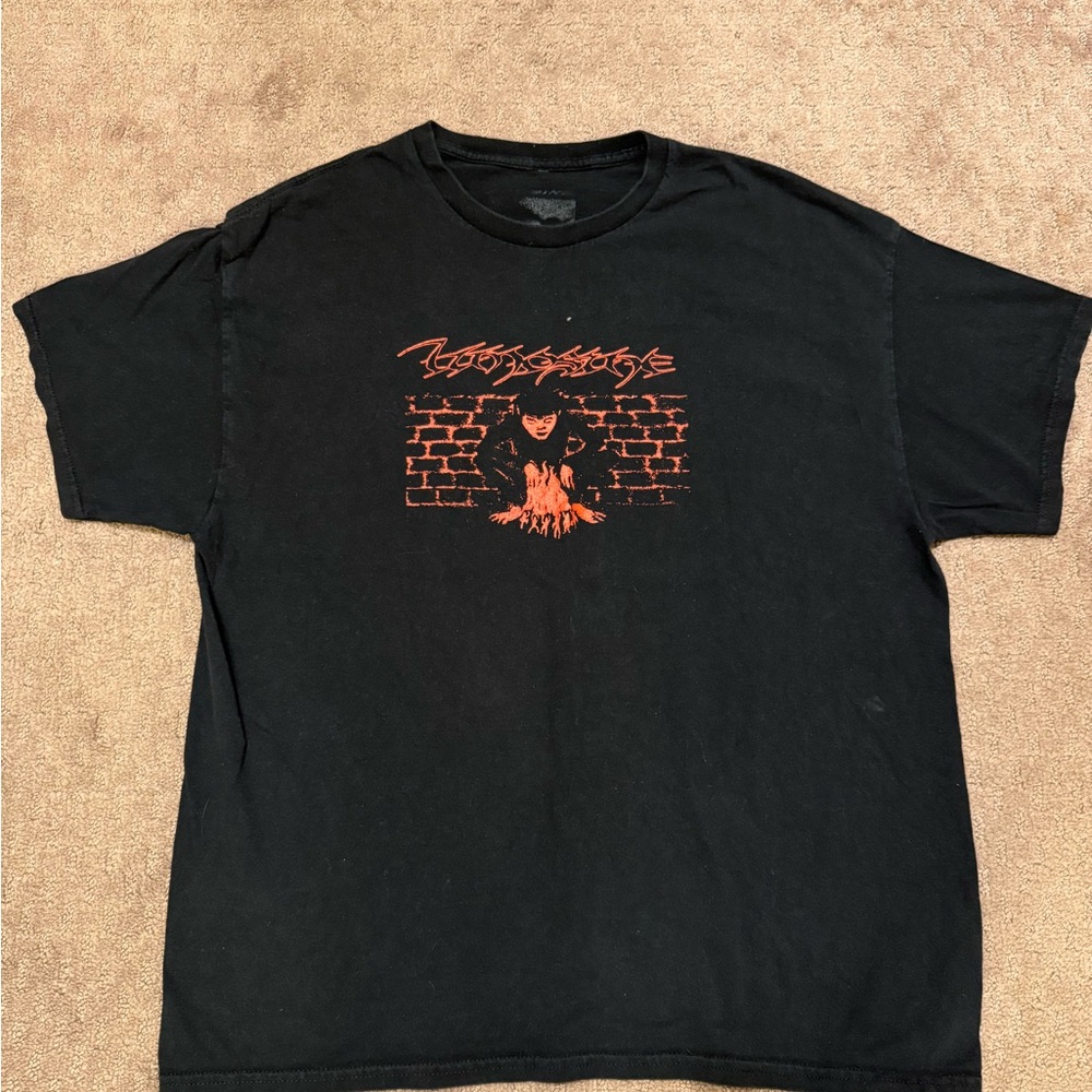 Limosine Skateboarding Lord of Rats Black Graphic T-Shirt with Red Design